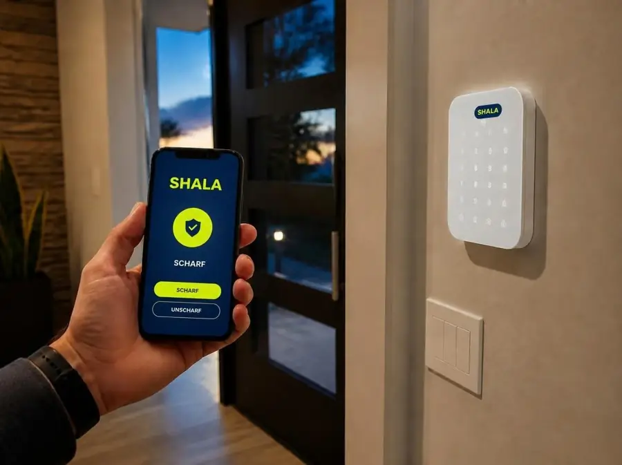 App, Licht und Smart Home – Melder eingebaut