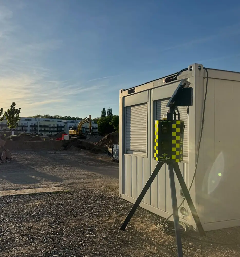 Schutz für den Baucontainer