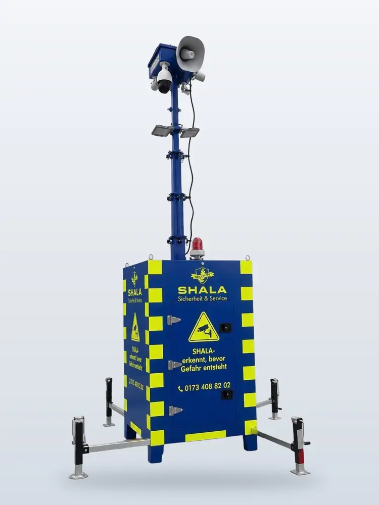 SENTRIX 360 mit ausgefahrenem Mast und Stützen