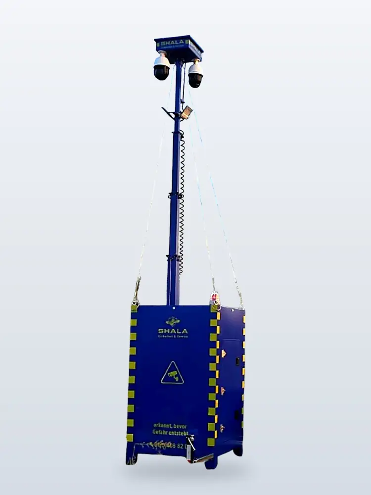 SENTRIX TWIN mit ausgefahrenem Mast und Stützen